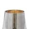 7" Gold & Silver Glass Modern Candlestick Holder